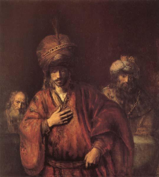 REMBRANDT Harmenszoon van Rijn The Condemnation of Haman